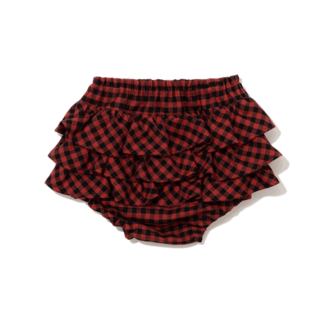フリルパンツ　REDチェック