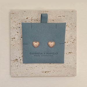 ハートピアス【Rose Gold】