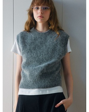 Fluffy Knit Vest