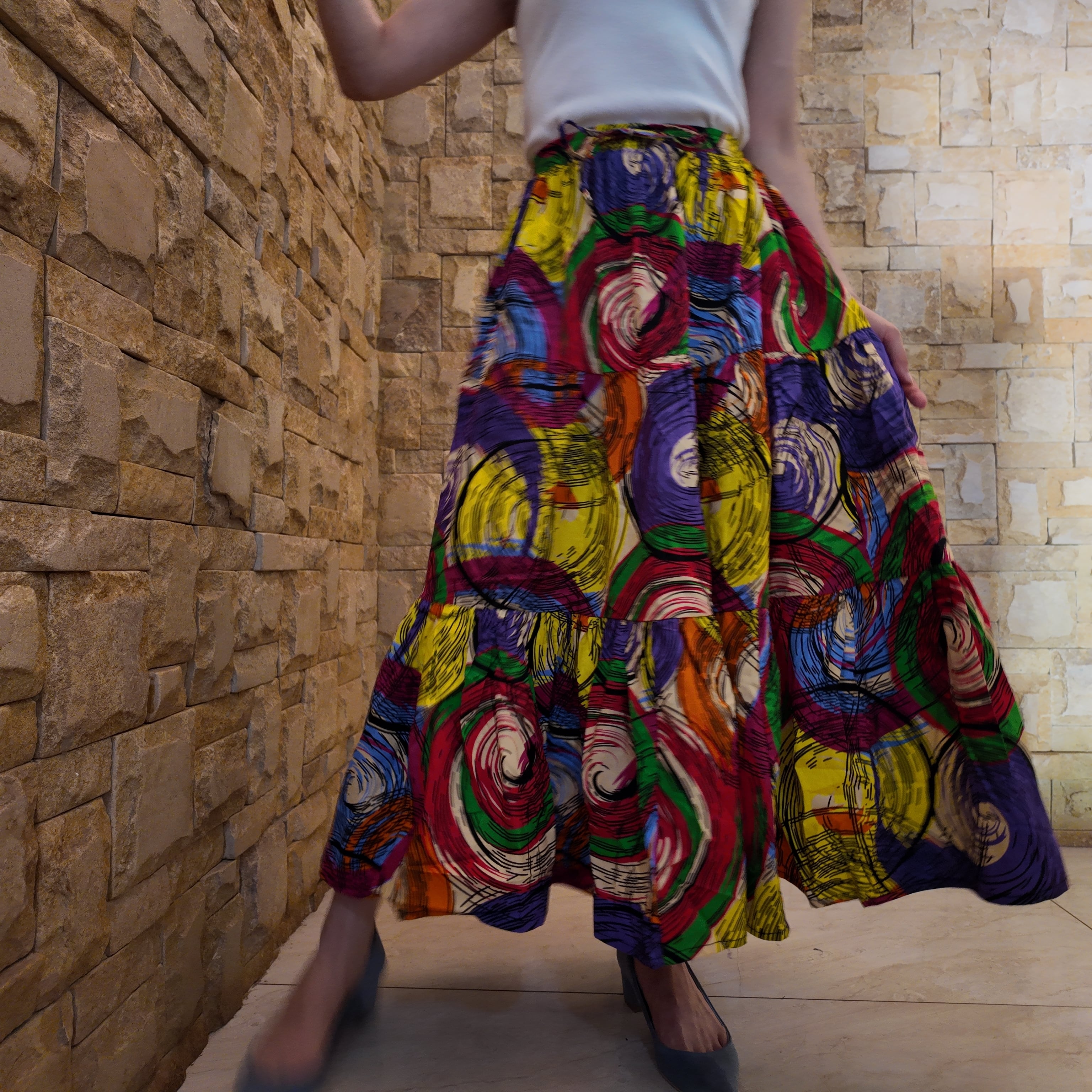 再販:ティアードスカート=guru guru