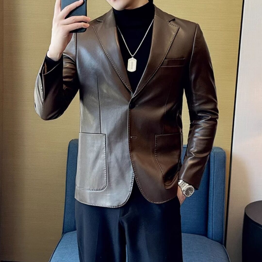 超希少 13AW Haider Ackermann レザーテーラード レザーテーラードジャケット OJ0412 | R-Base