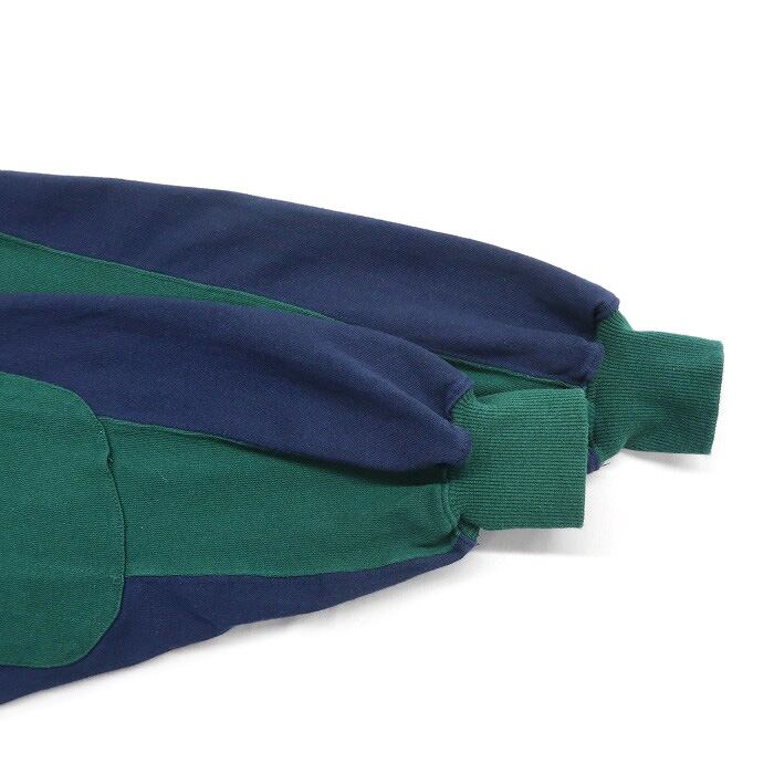 古着 ラガーシャツ 長袖ポロシャツ ストライプ グリーン