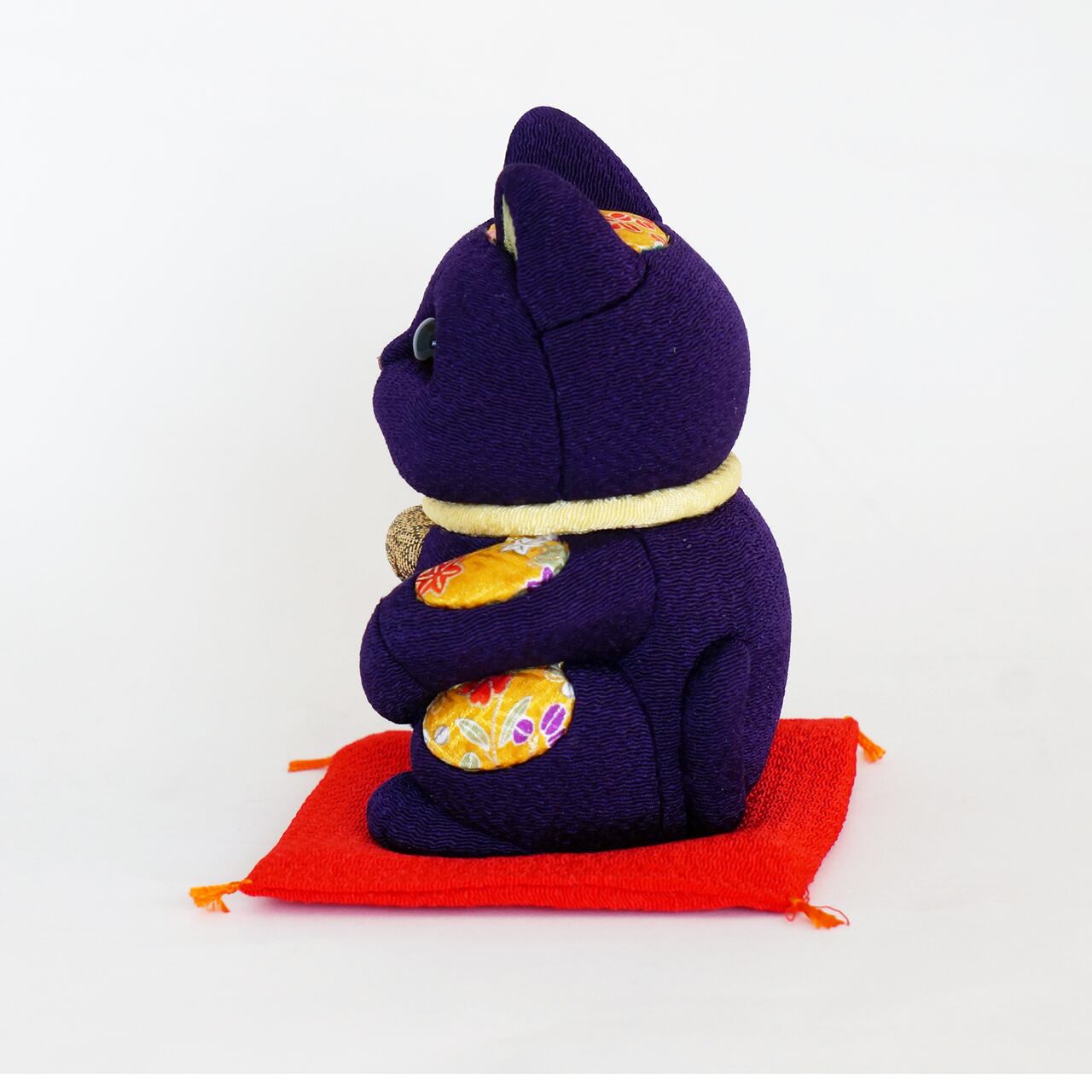 招き猫（中） 風水 紫 | 太陽漆器 オンラインショップ