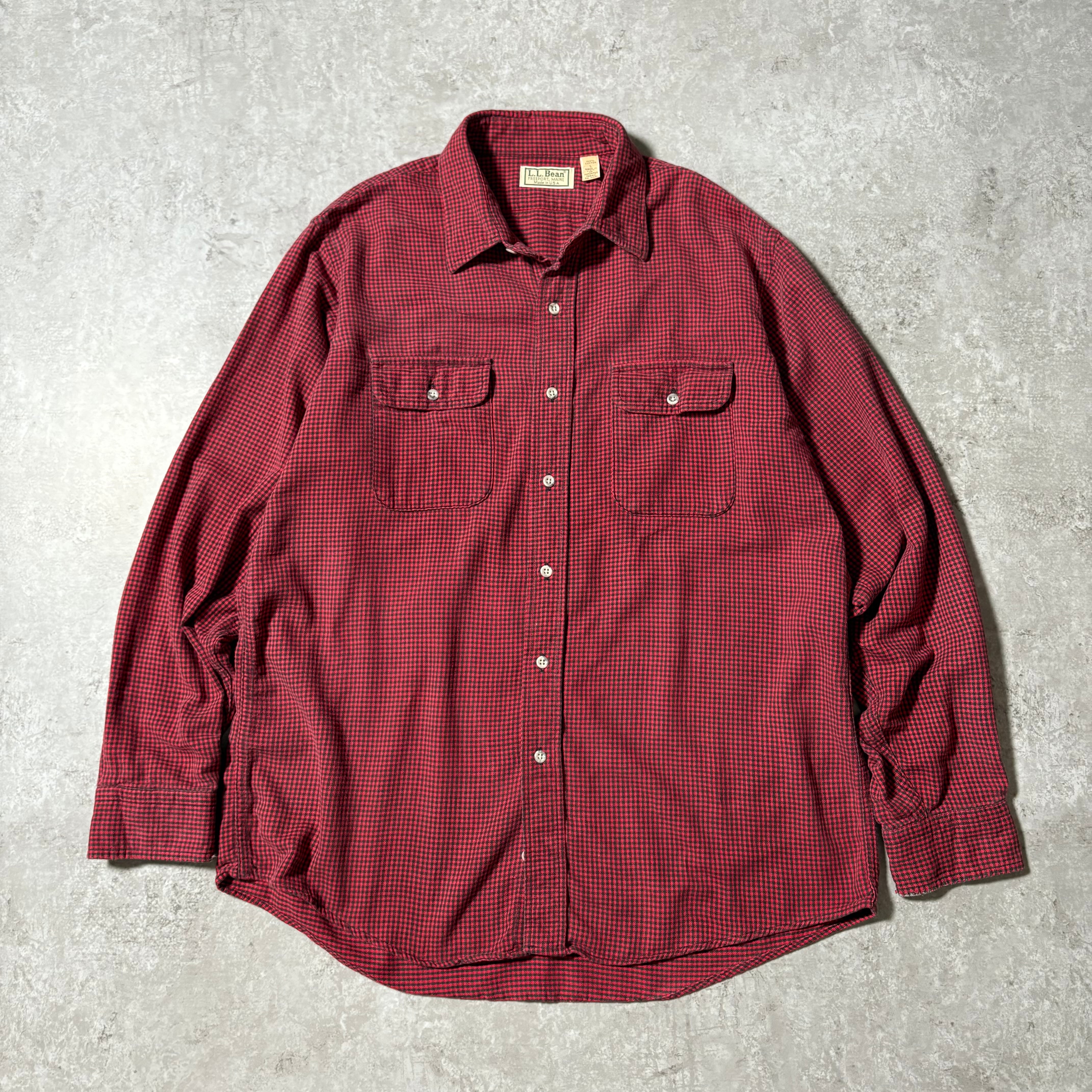 1980s "L.L.BEAN" Gun Club Check Shirt "Made in USA"