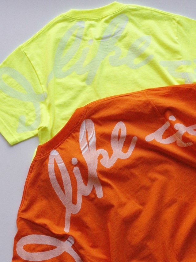 EZ DO by EACHTIME. I Like It Tee Safety Green,Safety Orange