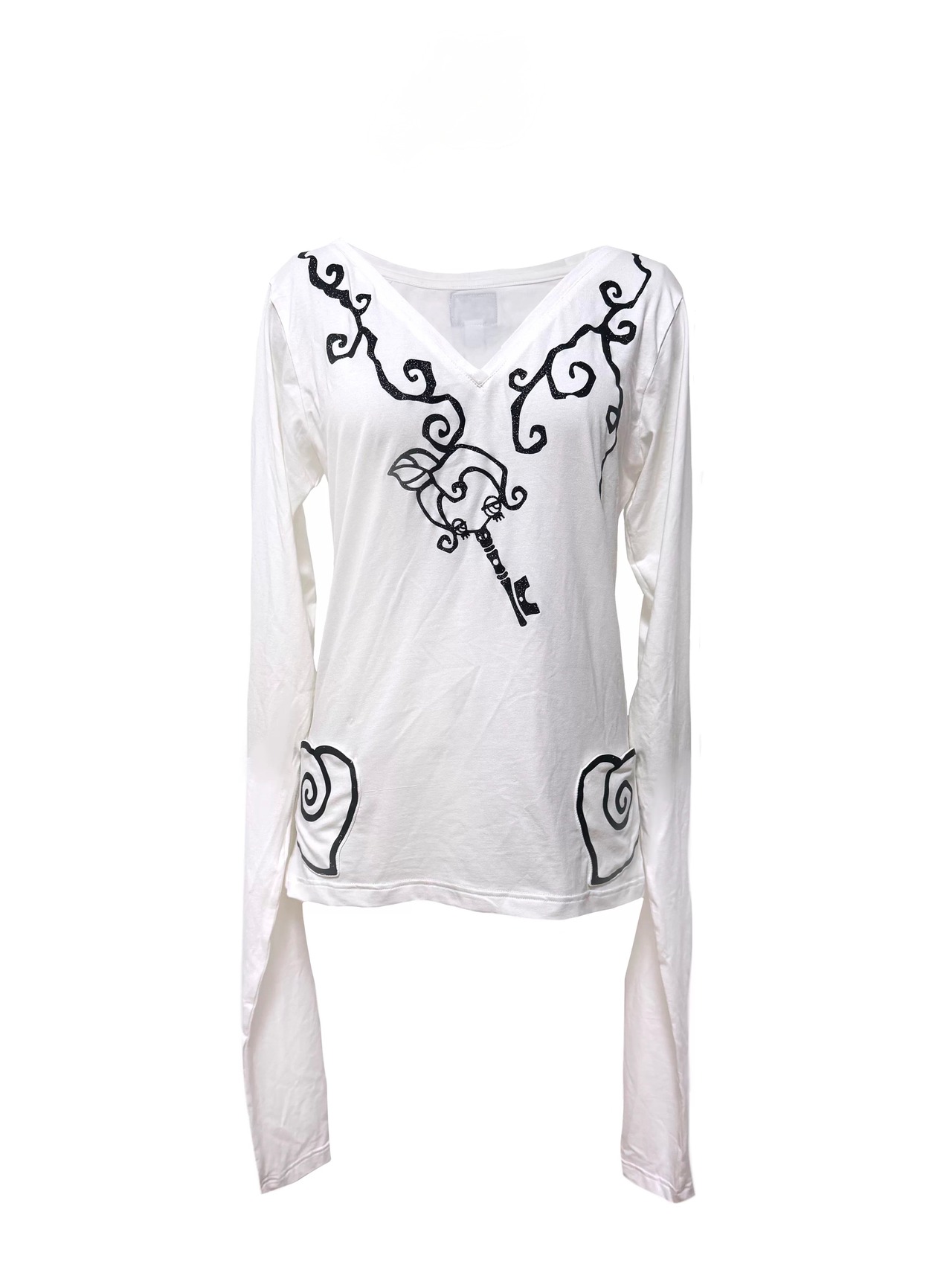 【Vestige】Key Glitter Long Tee