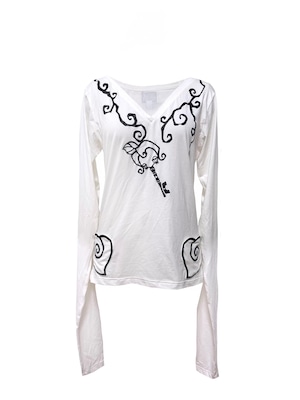 【Vestige】Key Glitter Long Tee