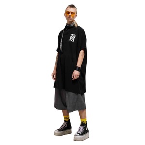 【R13】R13 LOGO POLO SHIRT DRESS(BLACK)