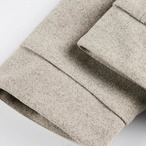 Zip-up hip-length hooded jacket ◇2color H0981