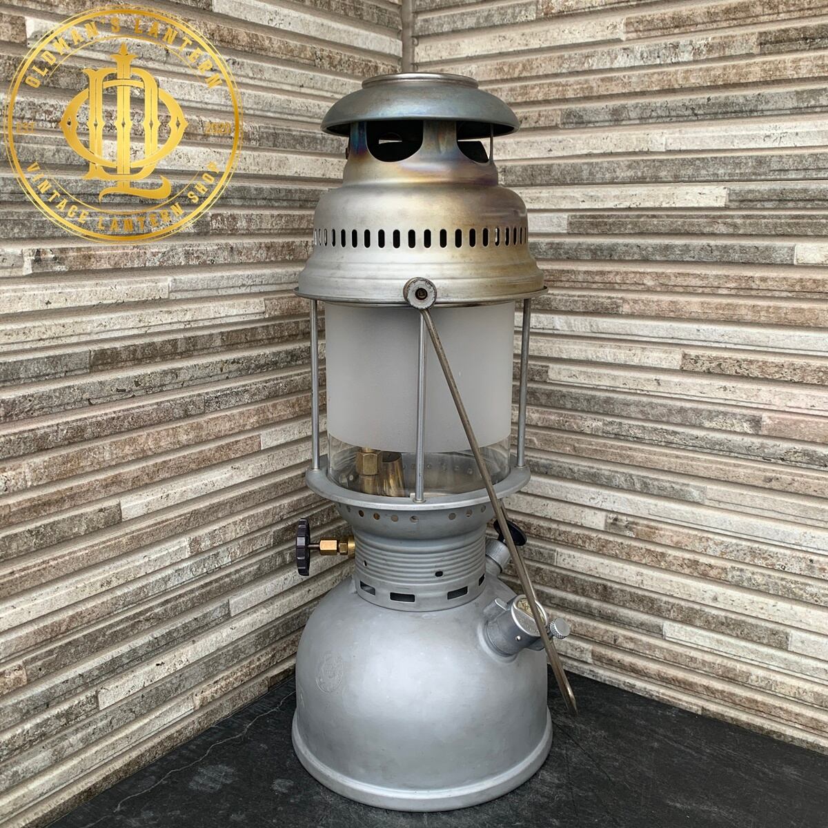 整備済 1960年 PETROMAX 829 HK500 軍用 アーミー 3/4 フロストグラス
