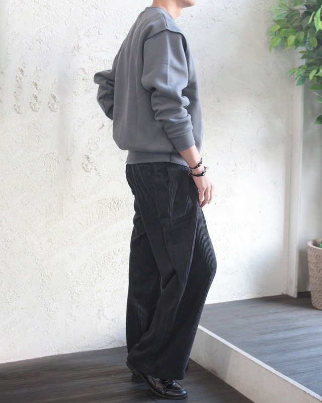 【n'OrLABEL】裏起毛配色ステッチスウェット　(251103)