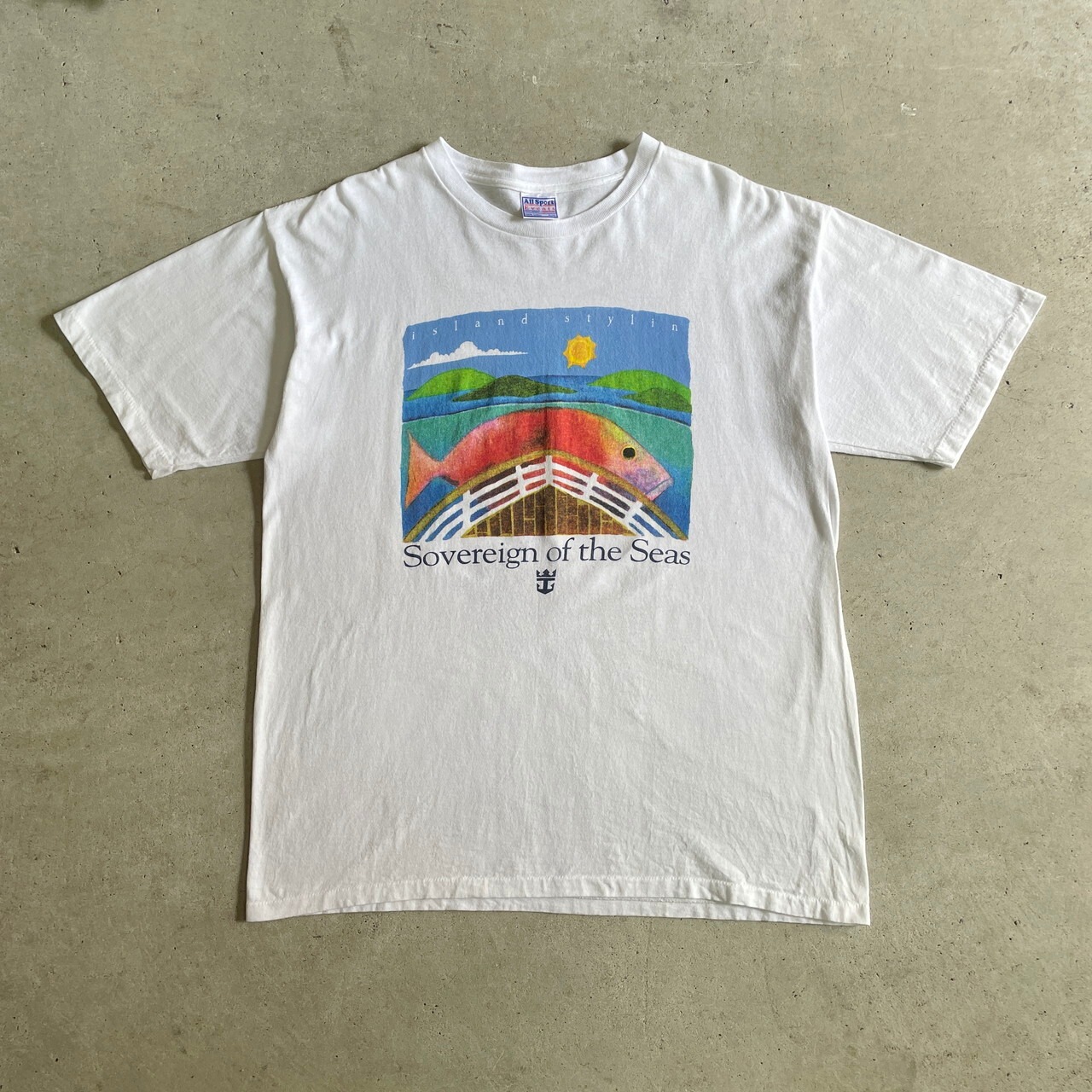 90年代 SOVEREIGN OF THE SEAS クルーズ船 スーベニア アート プリント 
