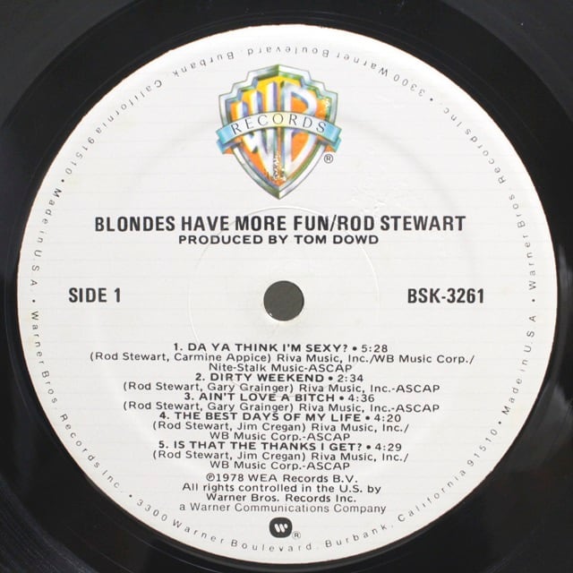 Rod Stewart / Blondes Have More Fun [BSK 3261] - 画像3