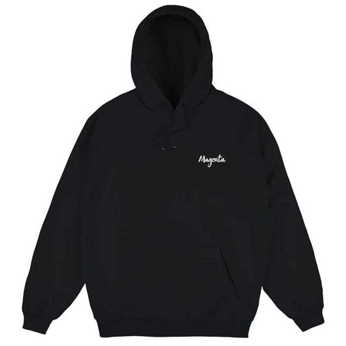 MAGENTA PETIT VELOURS HOODIE BLACK マゼンタ フーディー パーカー
