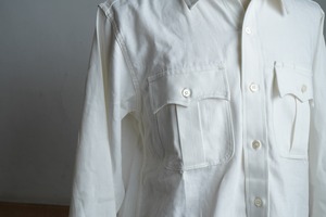 【UNION WORKS】 Work Shirt / Linen Cotton / White