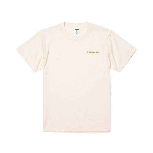 Chilloose&Co. Logo T-shirt 6.0oz【Natural White】