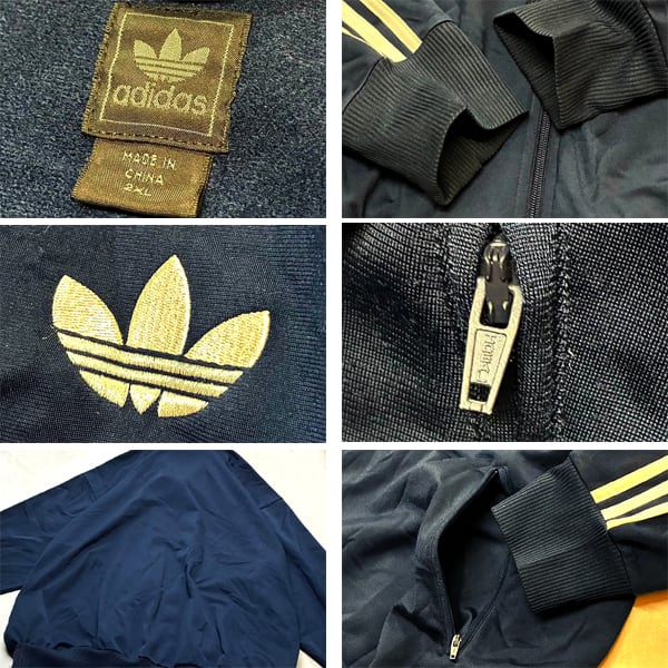 1点物◇アディダスadidasトラックジャケット紺ジャージ古着XXLメンズ