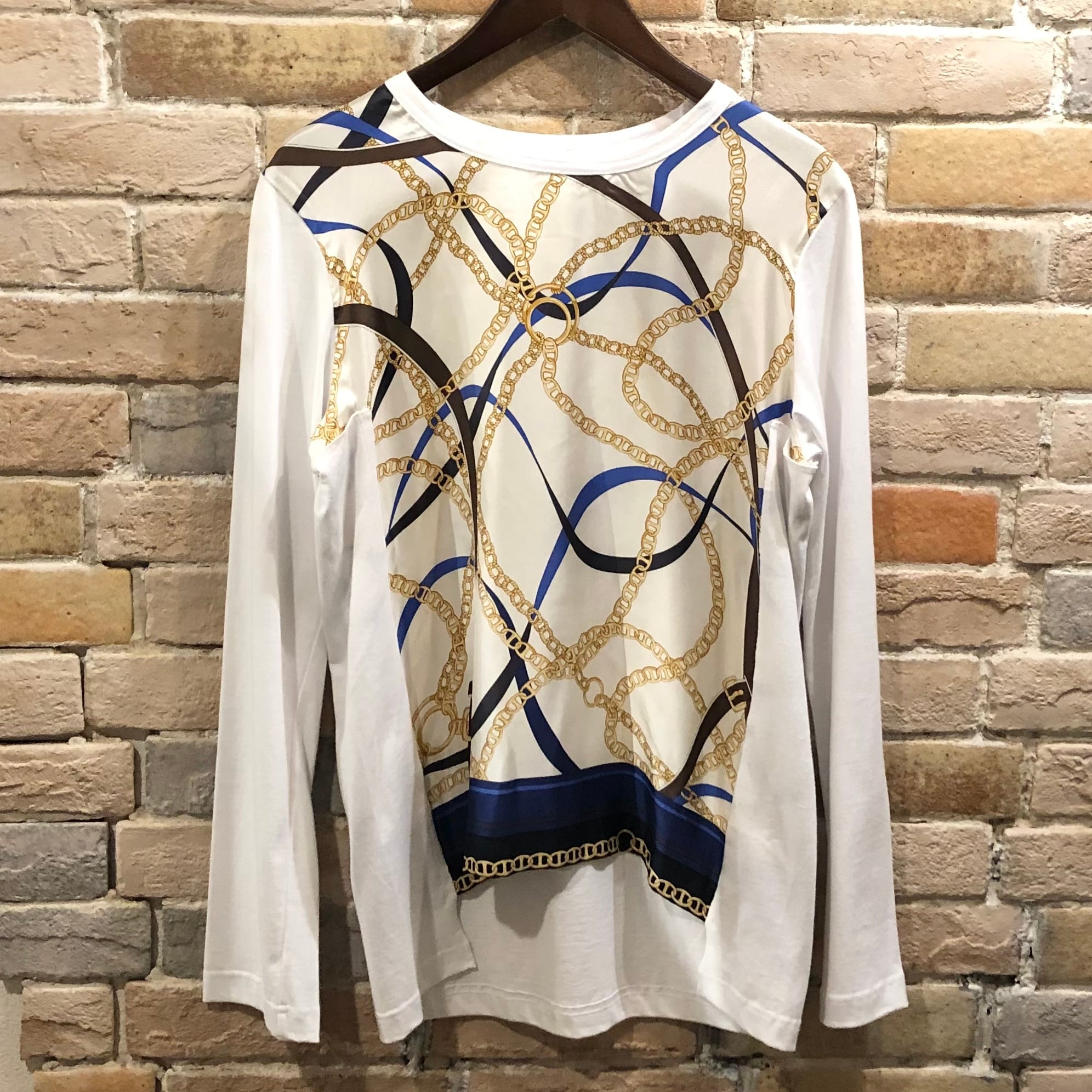【新品未使用】コムデギャルソン　シルク　スカーフ柄　コートドレス　サイズSジュンヤワタナベ