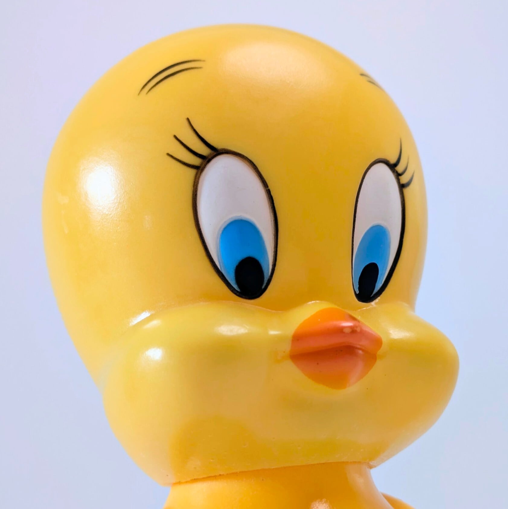 ☆VINTAGE 1976☆【 Looney Tunes / ルーニーテューンズ 】デーキン トゥイーティー ソフビバンク / ソフビ貯金箱〚アメリカン雑貨 アメトイ〛