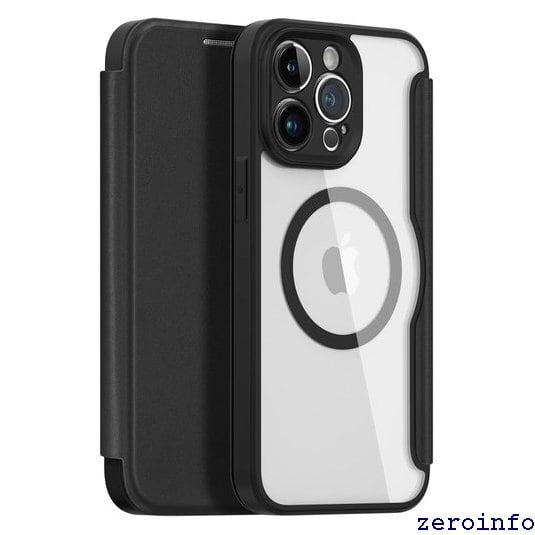 新品》 iPhone 14 Pro ケース 手帳型 magsafe対応 背面 透明 
