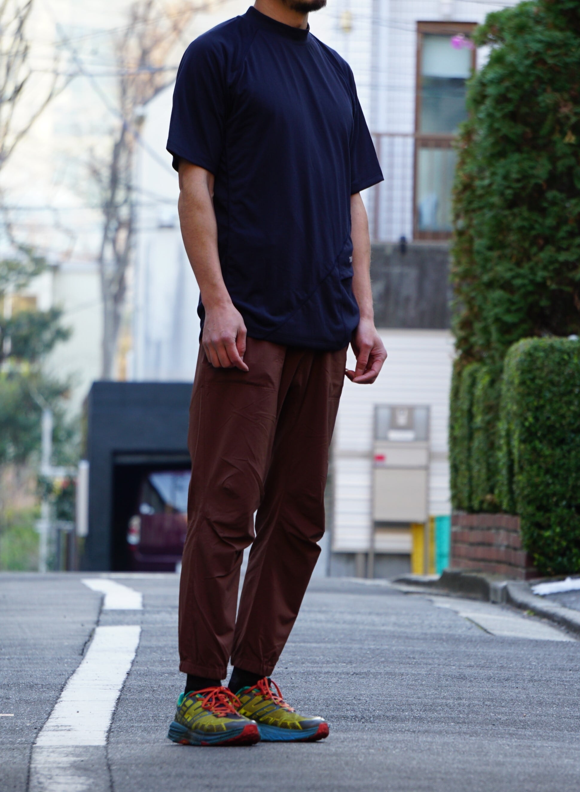 Sato SS Mock Neck: Color Navy | TANNUKI Running Wear Shop