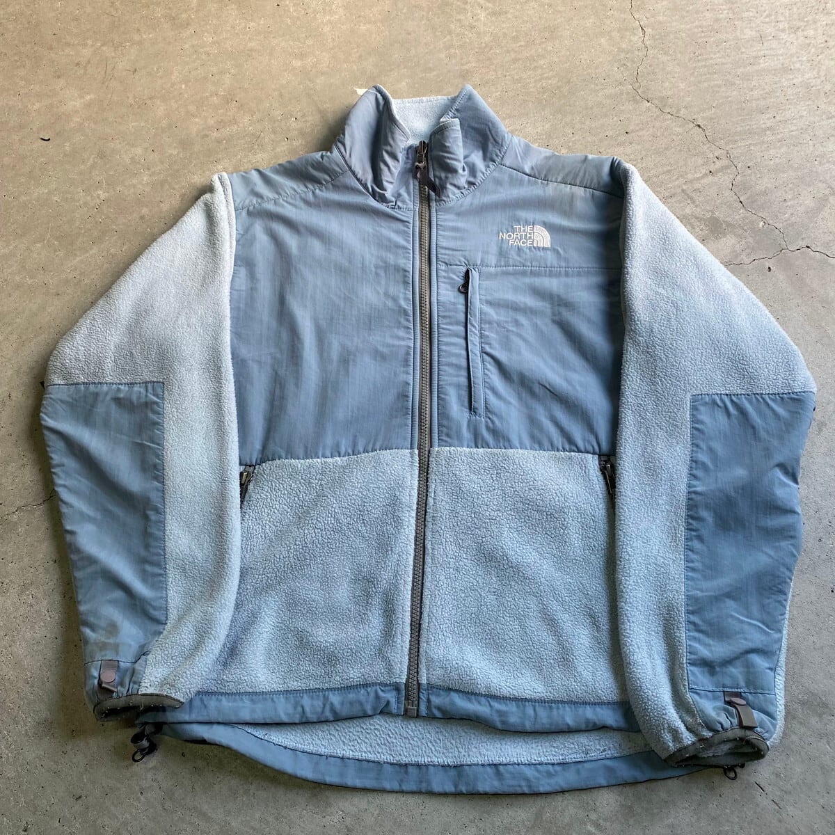 90年代 ザ ノースフェイス デナリ ナイロンxフリースジャケット レディースS 古着 90S ビンテージ ヴィンテージ THE NORTH FACE  アウトドアジャケット POLARTEC ライトブルー【ブルゾン・ジャケット】【CS2211-40】 | cave 古着屋【公式】古着通販サイト