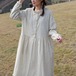 3色/小花柄スタンドフリルカラーワンピ ・12044