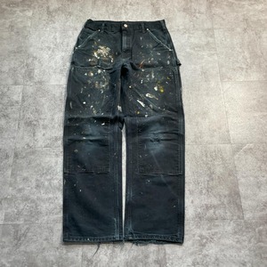 00s USA製 ブラック ダブルニー カーハート B01 B 32×32