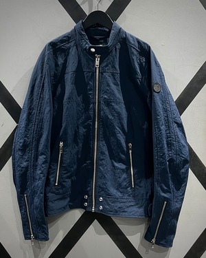 【X VINTAGE】“DIESEL” Multiple Gimmick Nylon Single Riders Jacket