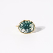 【14号】モスアゲート リング