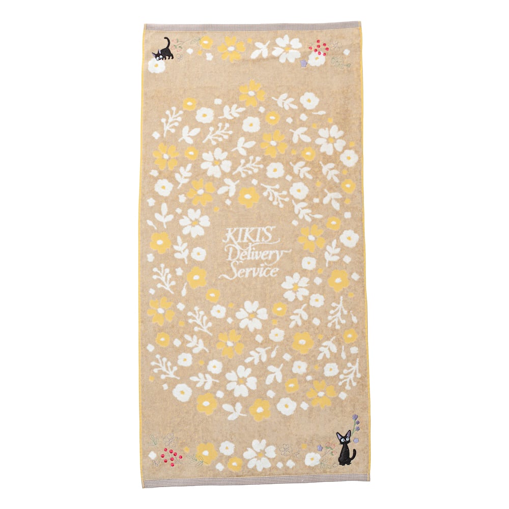 魔女の宅急便 バスタオル セピアフラワー(7379)