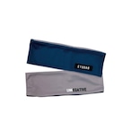 Reversible head band Matblue / gray