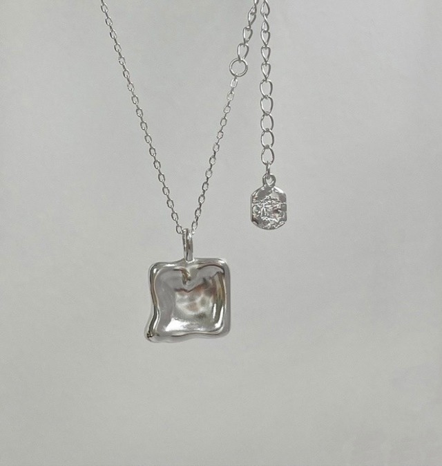 S925 nuance plate necklace (N222)