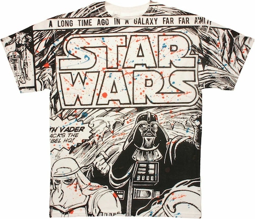 Tシャツ スター・ウォーズ スプラッター パネル