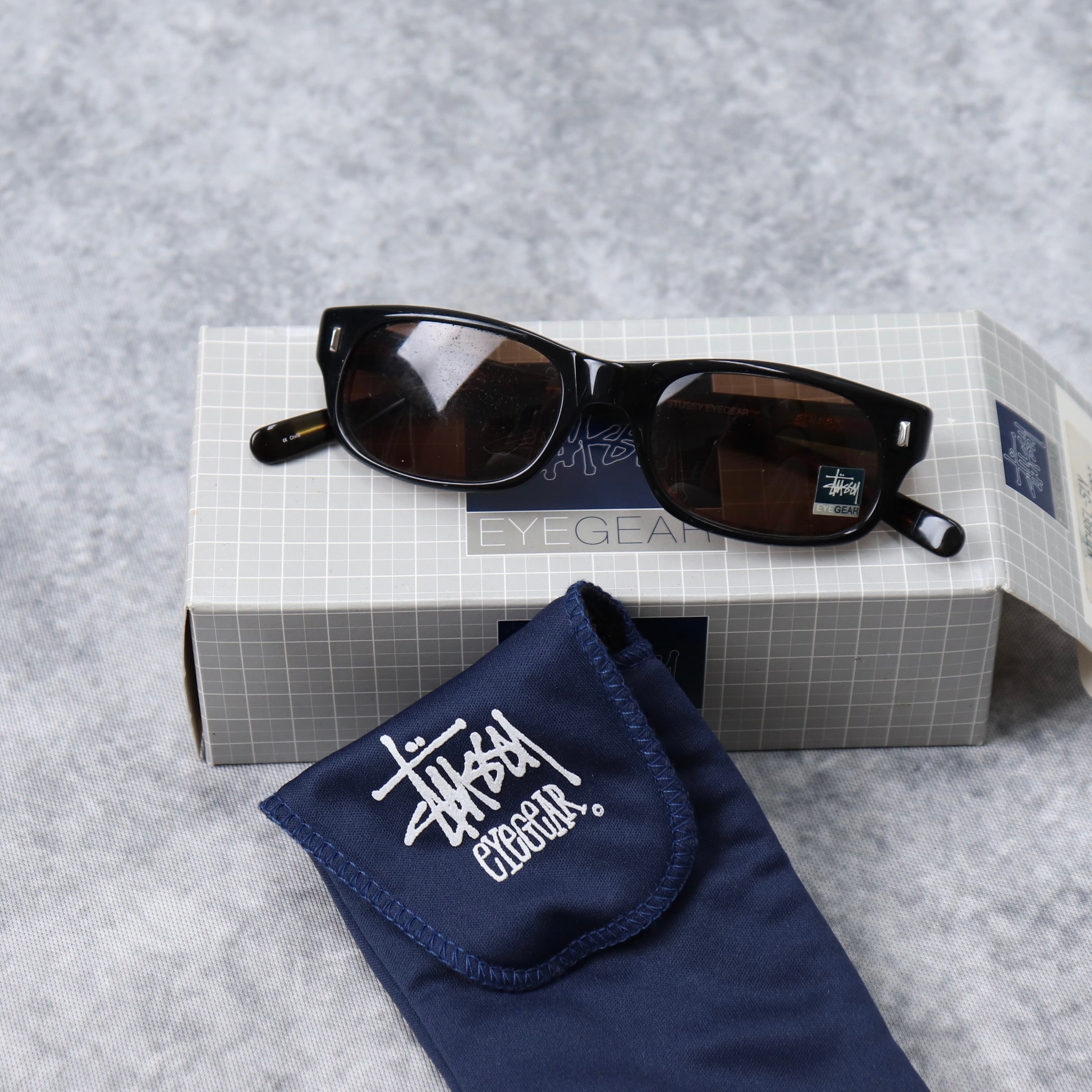 写真アップしときます超絶希少 90s old stussy eyegear grady