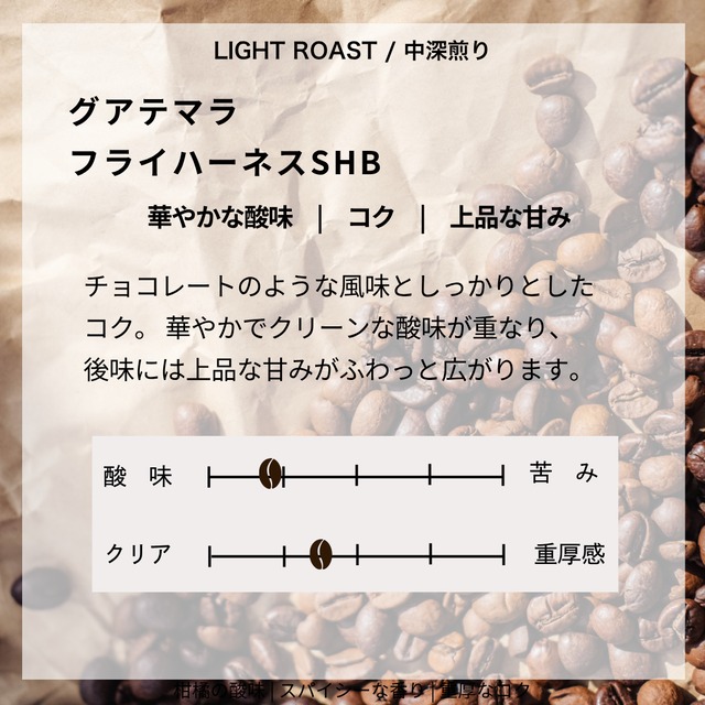 グアテマラ　フライハーネス SHB アグアブランカ　100g