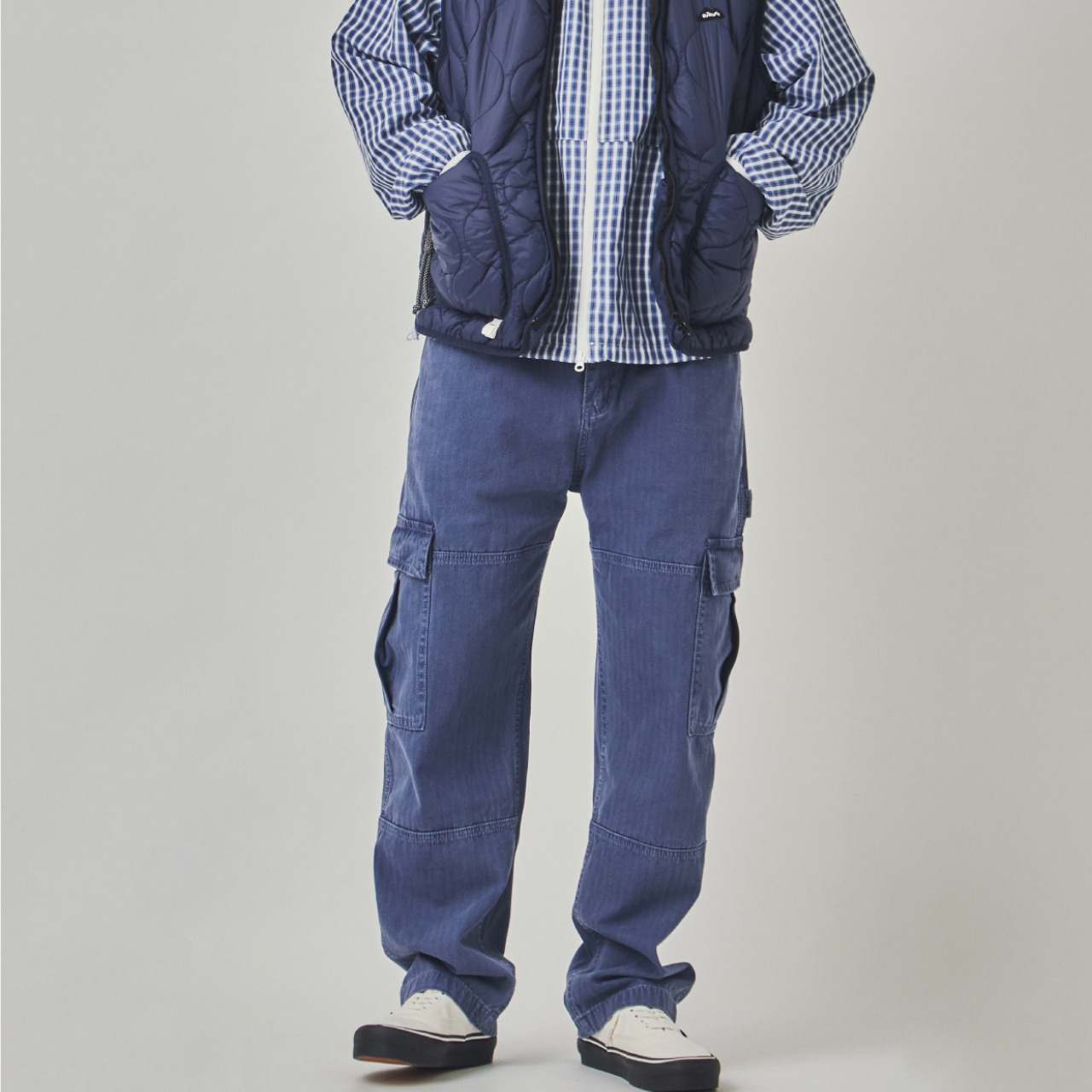 フレンチワーク・ブルーカーゴパンツ3594 - 3