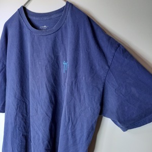 GUY HARVEY 　クルーネック　プリントTシャツ　半袖　ネイビー　XL