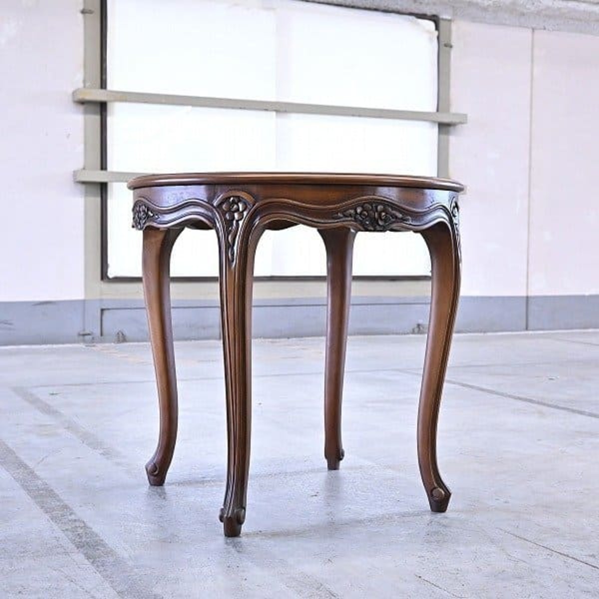 美品】karimoku 猫脚 ゆす サイドテーブル 