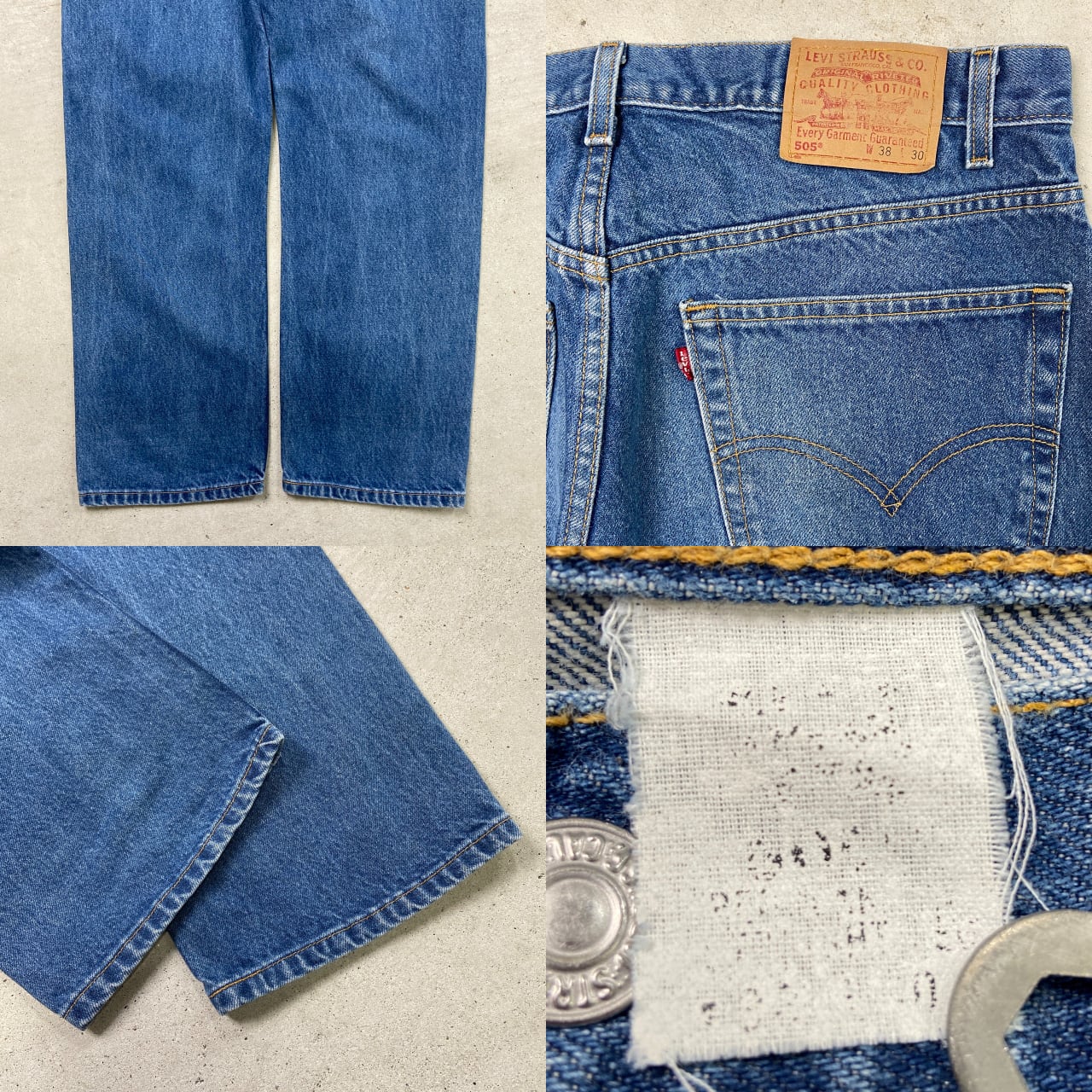00年代 Levi's リーバイス 505 デニムパンツ REGULAR FIT メンズW38