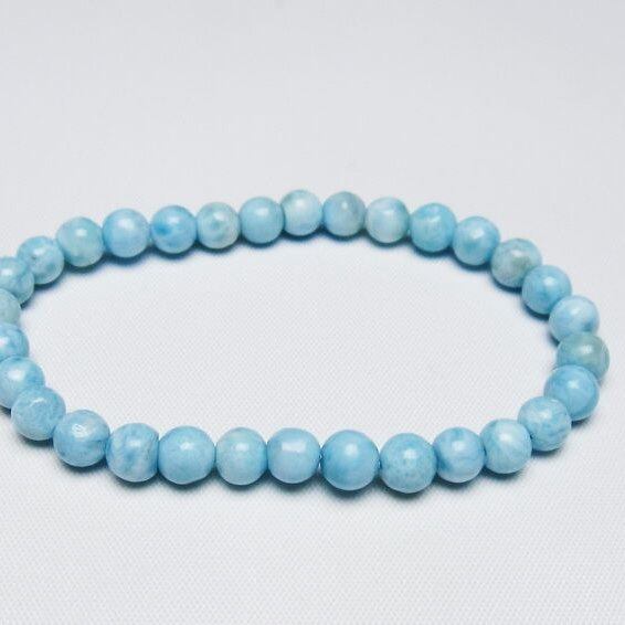 ラリマー ブレスレット 6mm 一点物 メール便可 [M便 1/10] 111-47942