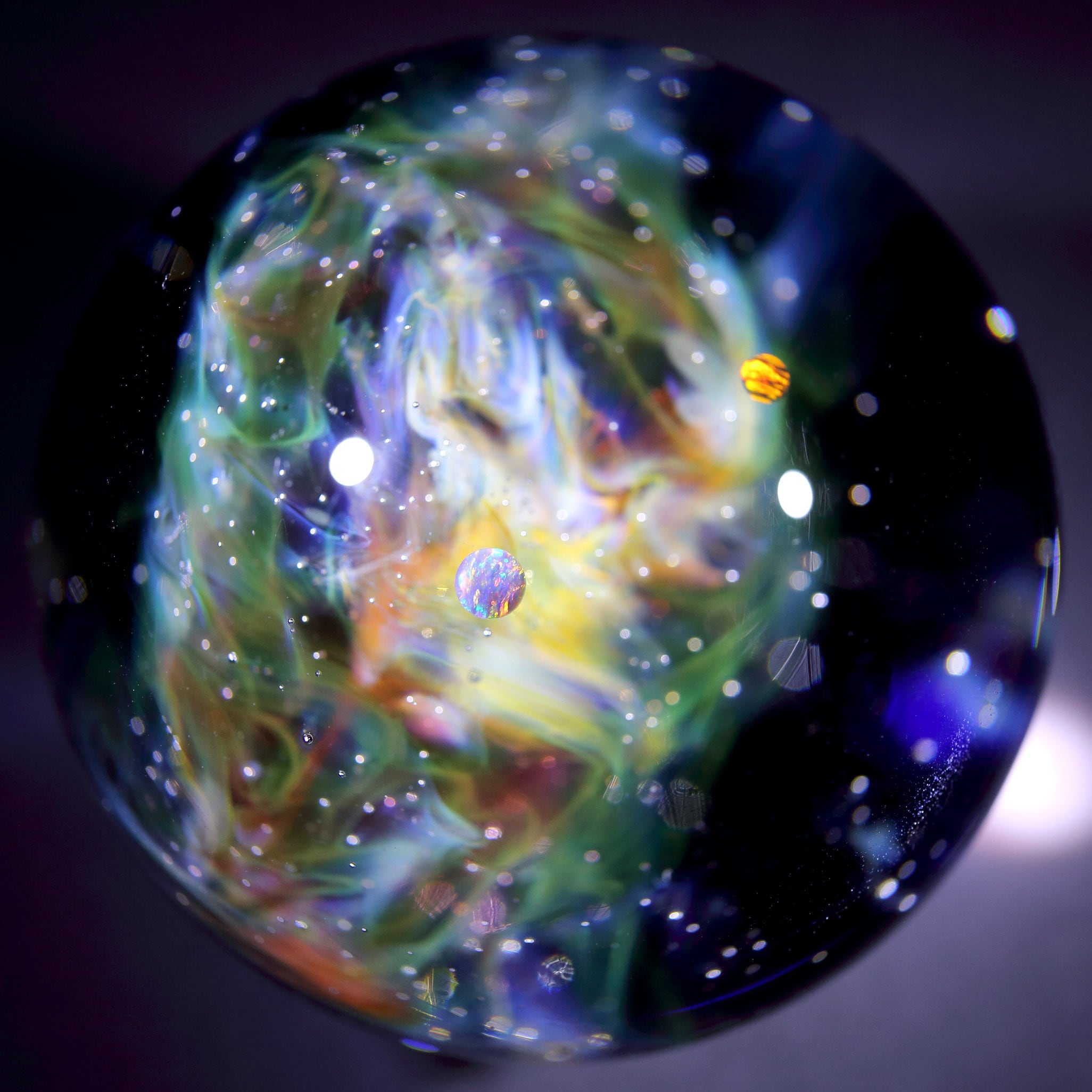 55mm Nebula Galaxy Glass Marble 星雲状宇宙ガラスマーブル