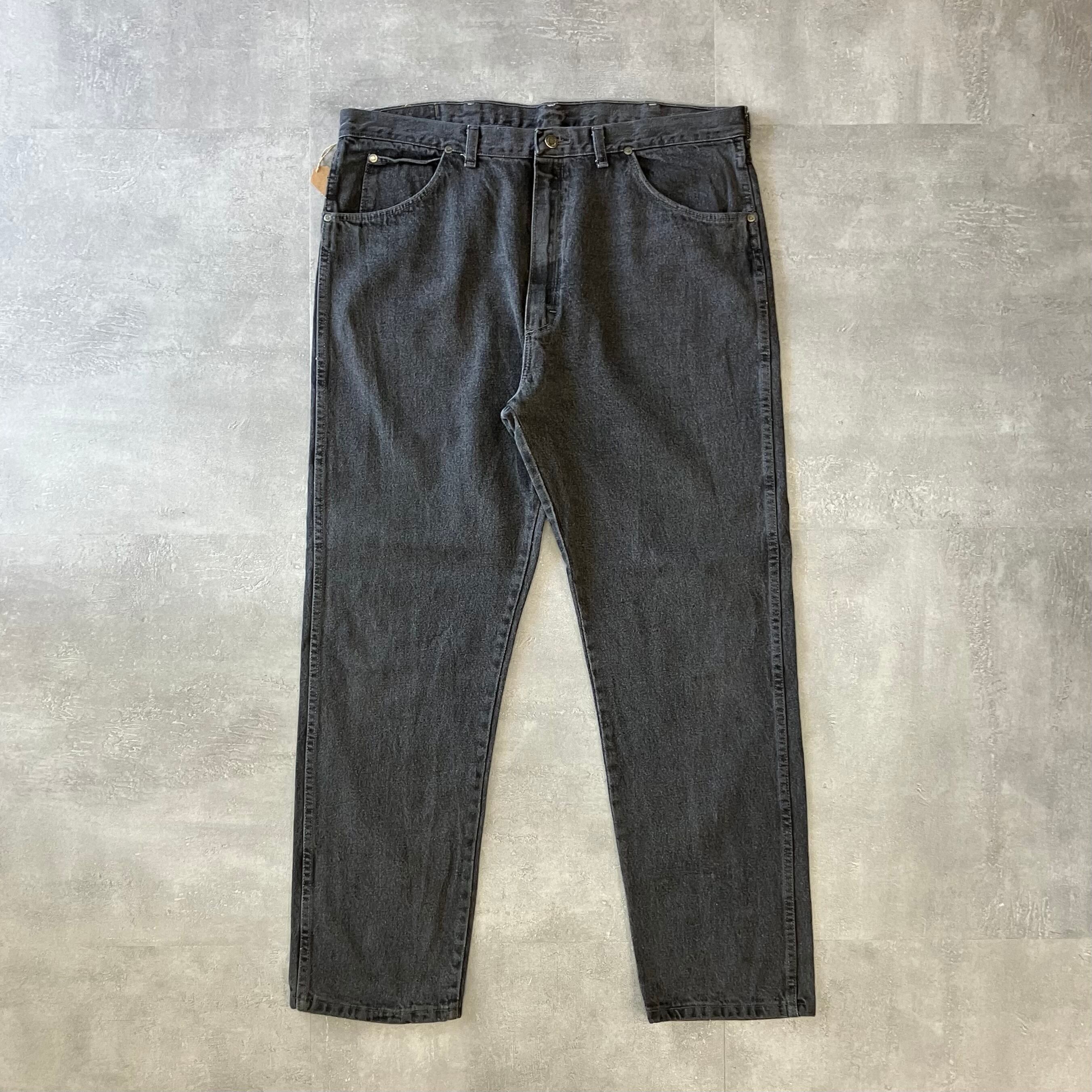 《実寸w39l32》wrangler 90s usa製 先染めブラック デニム No.2301