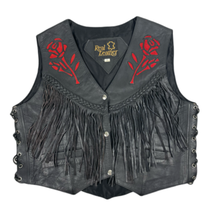 FRINGE LEATHER VEST