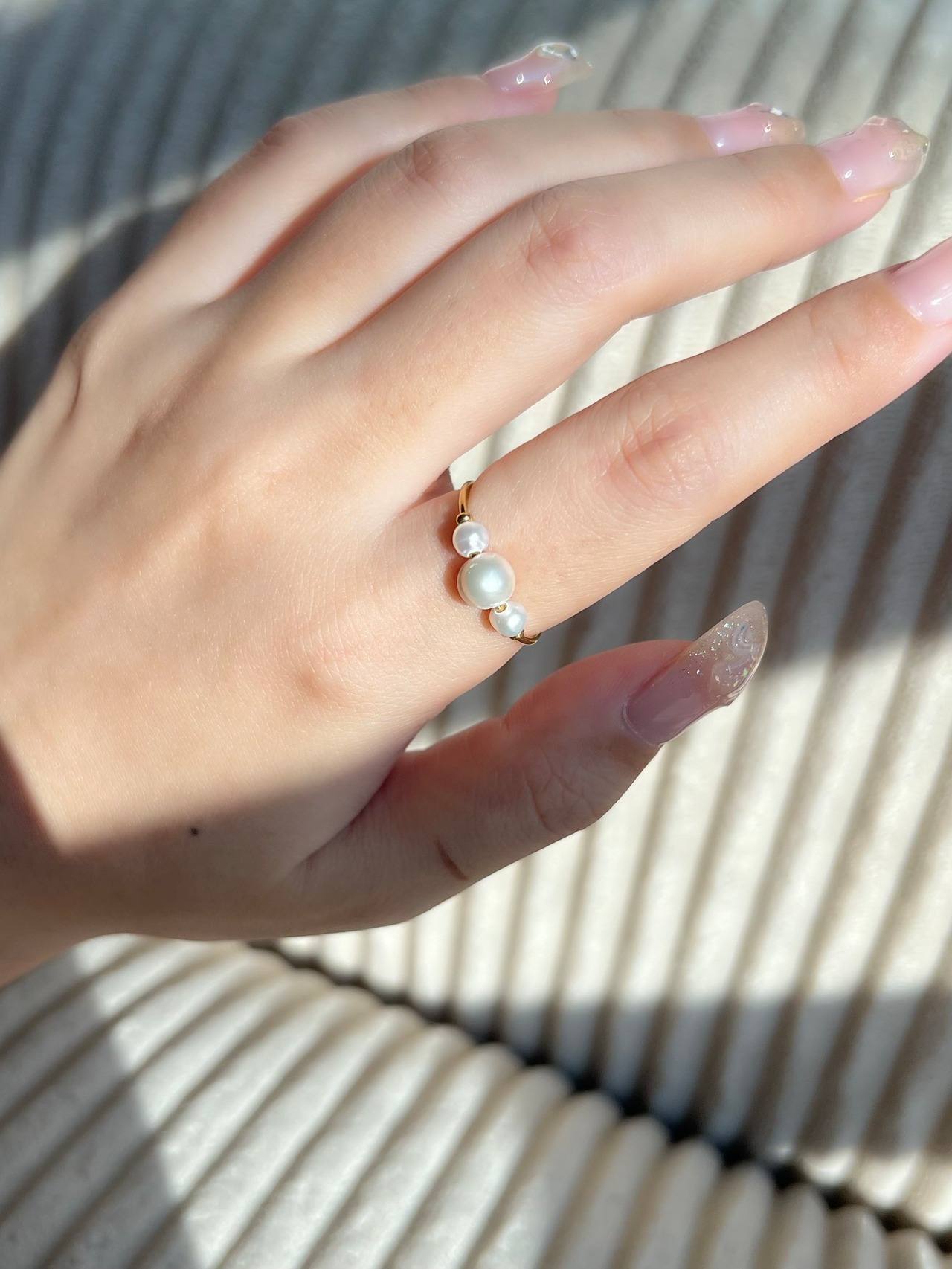 Pearl Trio Ring