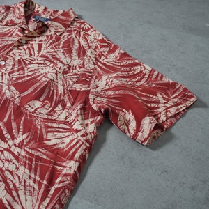 90s Polo by Ralph Lauren "CLAYTON" Silk Liinen Open Collar Shirt [L] 古着