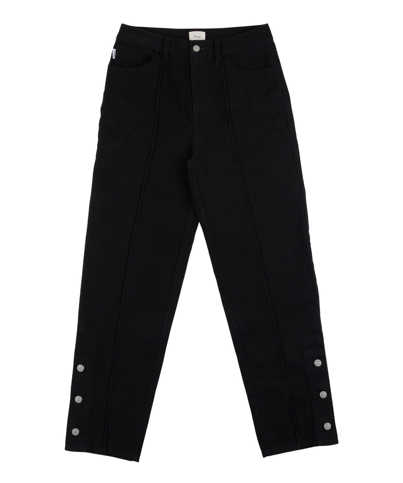【#Re:room】COTTON TWILL HEM BUTTON TRACK PANTS［REP202］
