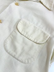 40〜50s CORDUROY OPEN COLLAR SHIRT Size M程
