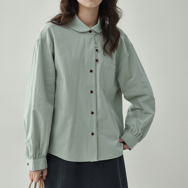 versatile button shirt with slim lapel