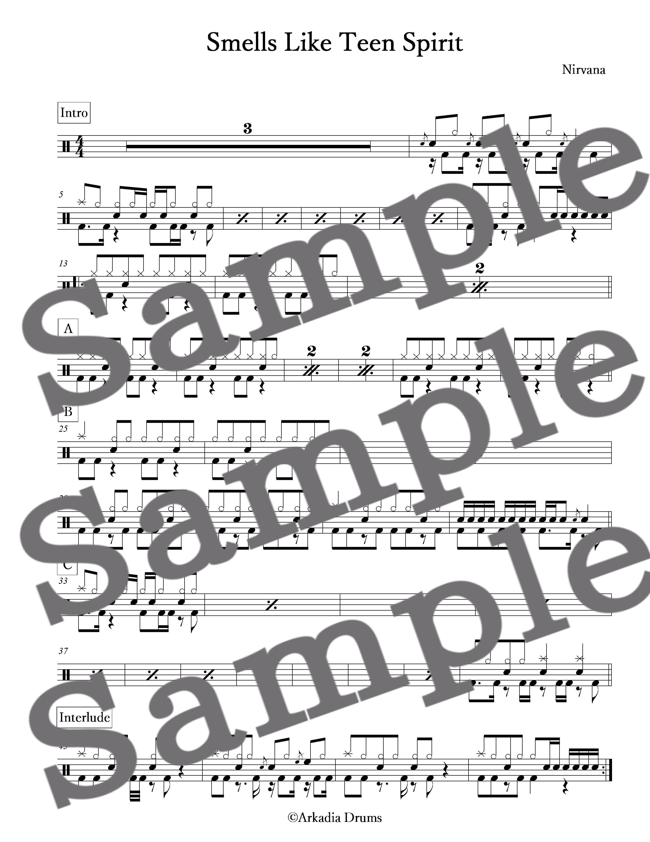 Smells Like Teen Spirit（Nirvana） | Arkadia Drums